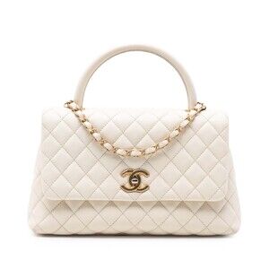 Pre-Loved Chanel Small Quilted Caviar Coco Top Handle Bag